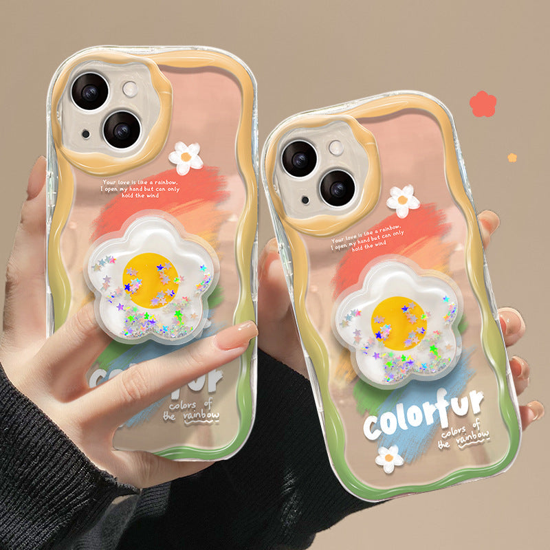 iphone13 ケース 可愛い 花 デイジー 透明 クリア スマホケース スマホカバー あいふぉん13 ケース おしゃれ ひまわり 韓国 スタンド機能付き iphone ケース アイフォン13 ケース 超軽量 耐衝撃 携帯カバー 携帯ケース 人気iphone ケース ランキング